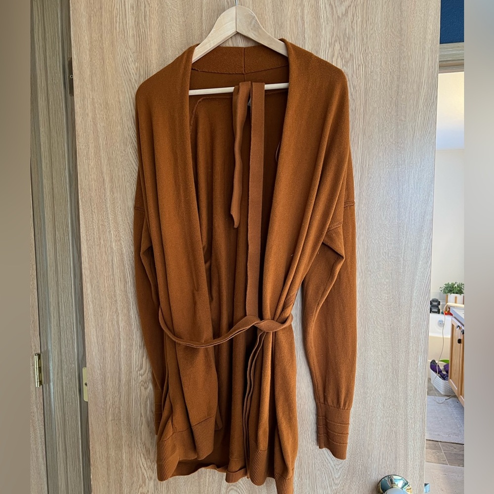 Lululemon wrap sweater with belt